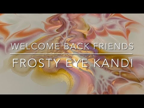 #57 How to do Bloom Vines Technique using Interference Pigments with Frosty Modifications Pour Art