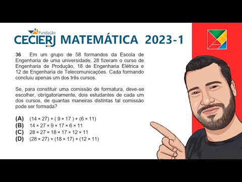 Questão 36 CEDERJ 2023-1 Matemática
