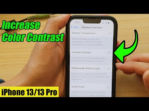 iPhone 13/13 Pro: How to Increase Color Contrast Between App Foreground and Background Colors
