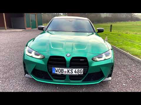 The BMW M3 G80 is BACK after the accident with a new front bumper and oil radiator