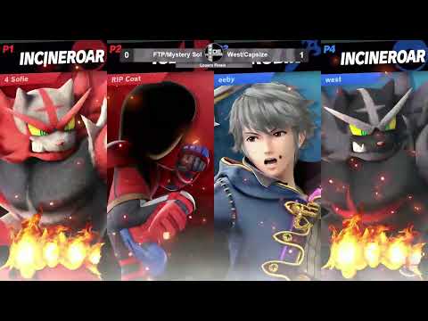 DE19 - FireThePyro/MysterySol(MiiBrawler/Incineroar) vs West/Capsize (Incineroar/Robin)