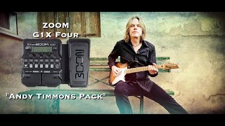 ZOOM G1X FOUR『Andy Timmons Pack』free patch by Jimmy Lin (No Talking)