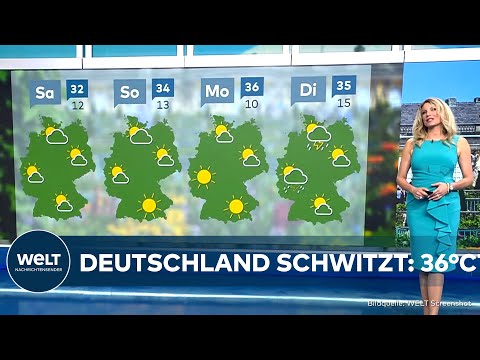 DEUTSCHLAND: "36°C und es wird noch heißer" – Hitzewelle trifft auf herbstliche Kältefront!