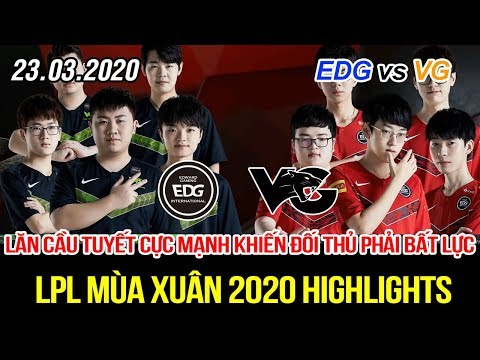 [LPL 2020] EDG vs VG Game 3 Highlights | Scout múa Irelia quá ghê, bất lực vì snowball cực mạnh