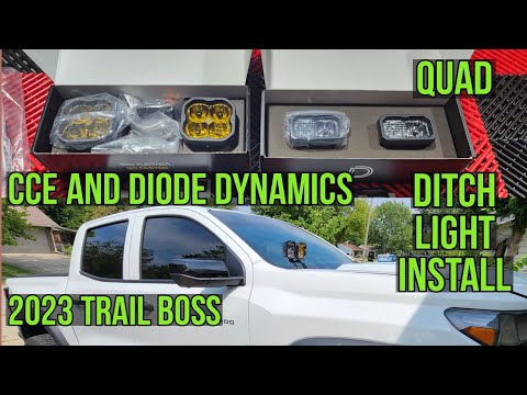 23 Colorado Ditch Lights and Brackets installed Diode Dynamics SS3 and SSC2 and CCE Bracket How to