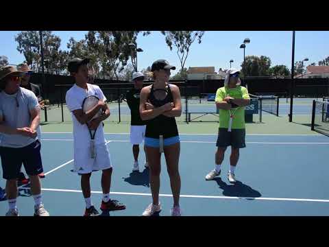 ATA players Caroline and Eason last day