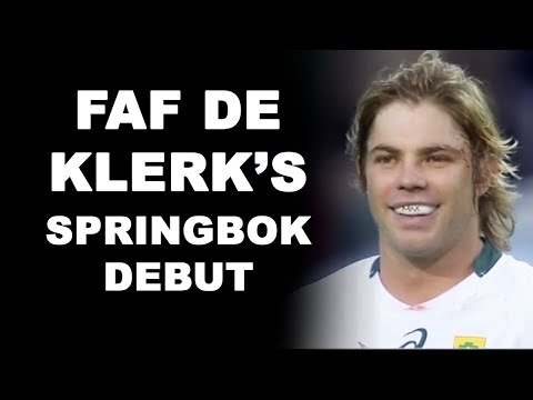 Faf De Klerk's Springbok Debut