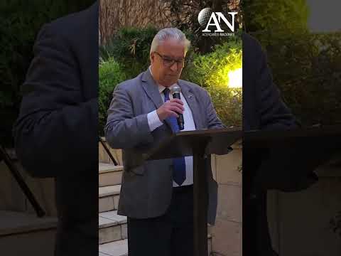 Gabriel Salvia en la recepción de Jiří Kozák, Vicecanciller de la República Checa