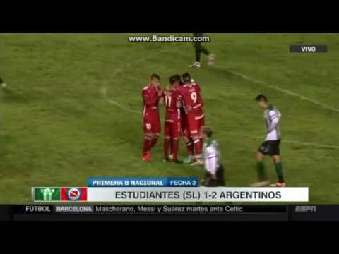 Estudiantes (SL) 1 - Argentinos 2 // Fecha 3 - NB