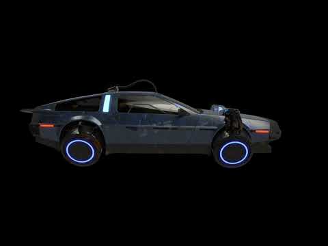 Cyberpunk Delorean Turn