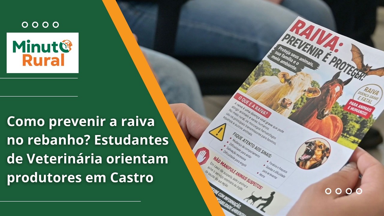 Como prevenir a raiva no rebanho? Estudantes de Veterinária orientam produtores em Castro