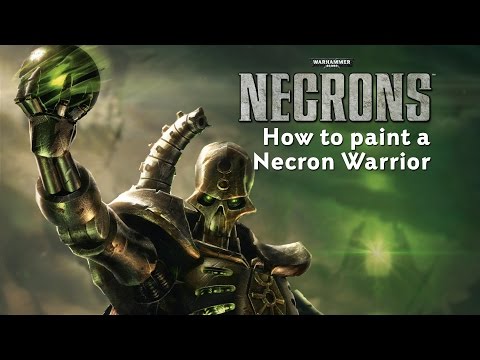 Warhammer 40,000:  How to paint a Necron Warrior.
