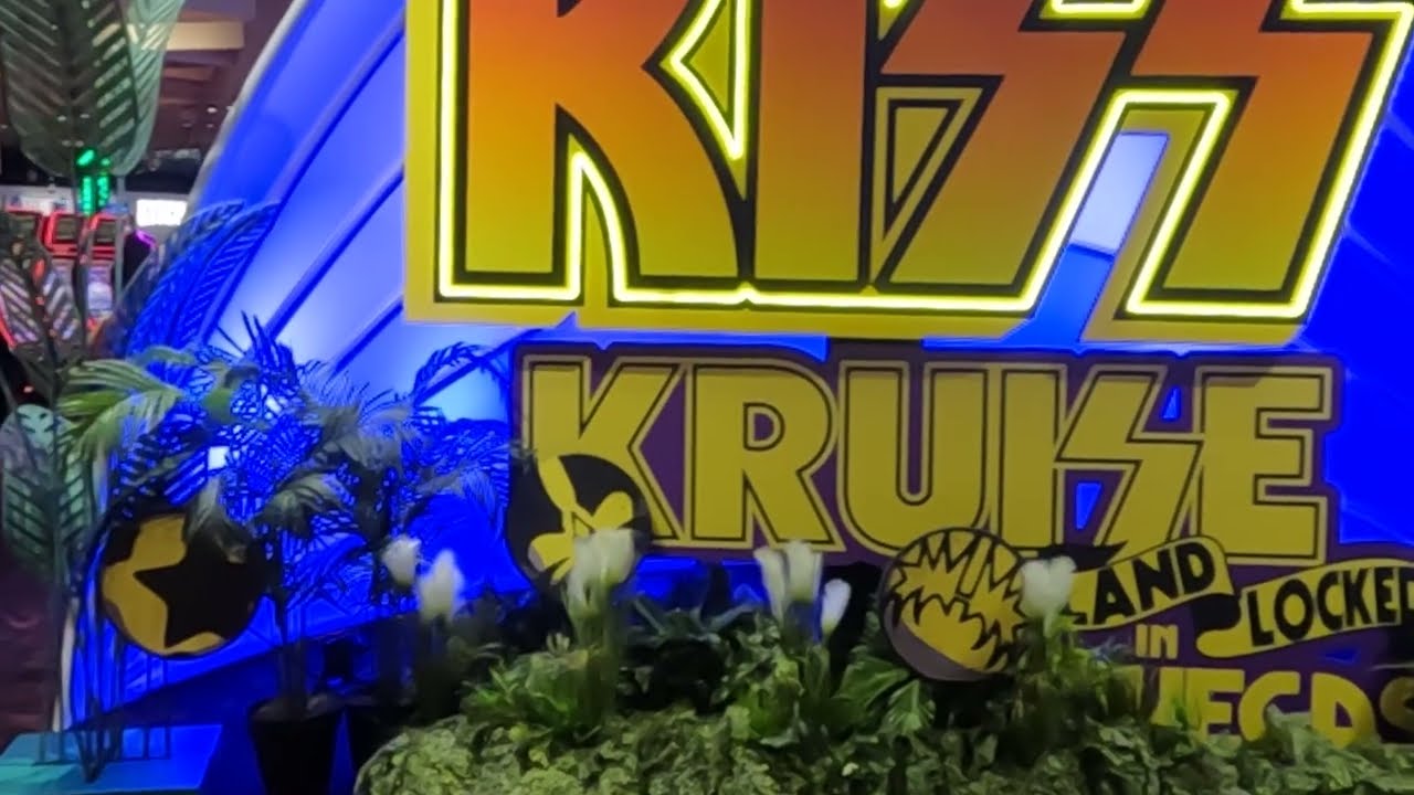 KISS Kruise Land Locked in Vegas: The Virgin Hotels entrance welcomes fans to rock & roll all night - YouTube