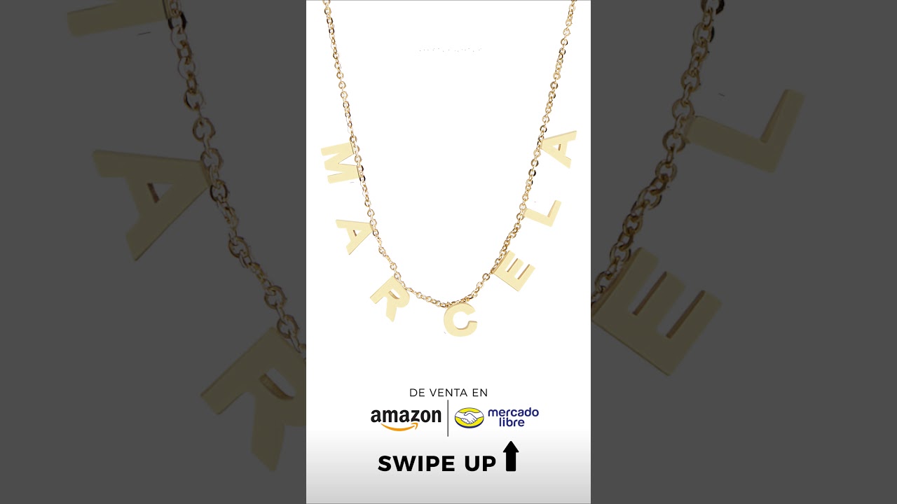 Crea tu dije personalizado de Oro 10k, 14k 18k al nombre que gustes envió gratis