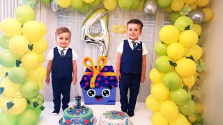 Kids Birthday Party - Children celebrate Birthday and have fun - Toddler Birthday Party