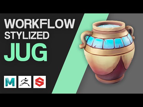Stylized Jug Workflow in  Maya / Zbrush / Substance Painter