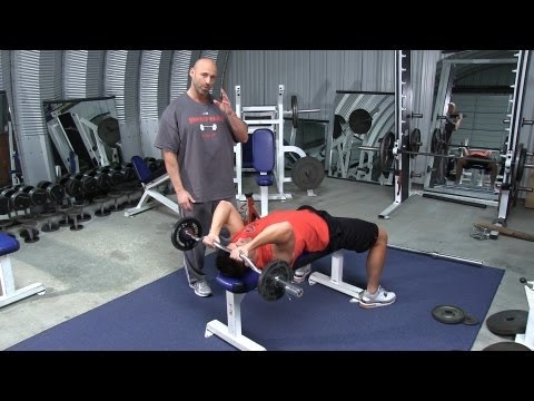 Lying Barbell or EZ Bar Triceps Extension