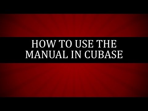 How to Use the Manual in Cubase (Tutorial)