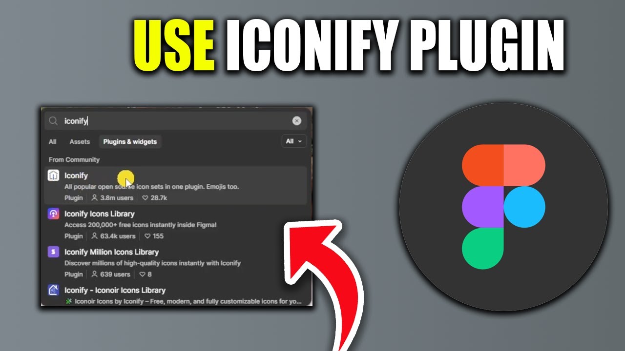 How To Use Iconify Plugin In Figma | Find And Use Iconify Figma Plugin