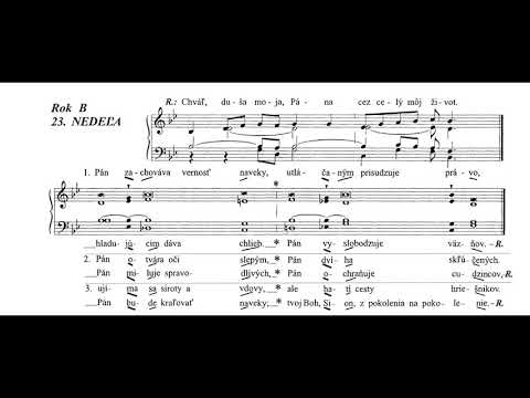 Žalm 146, 23. nedeľa, rok B - "Chváľ, duša moja, Pána cez celý môj život"