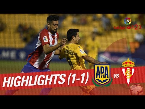 Resumen de AD Alcorcón vs Real Sporting (1-1)