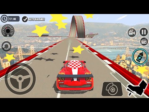 Impossible Car 3D - Red Sport Car Driving Impossible Stunts Level 20 Completed - Android Gameplay