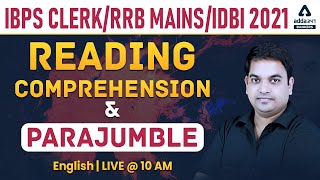 IBPS Clerk 2021 | English | Reading Comprehension & Para jumble