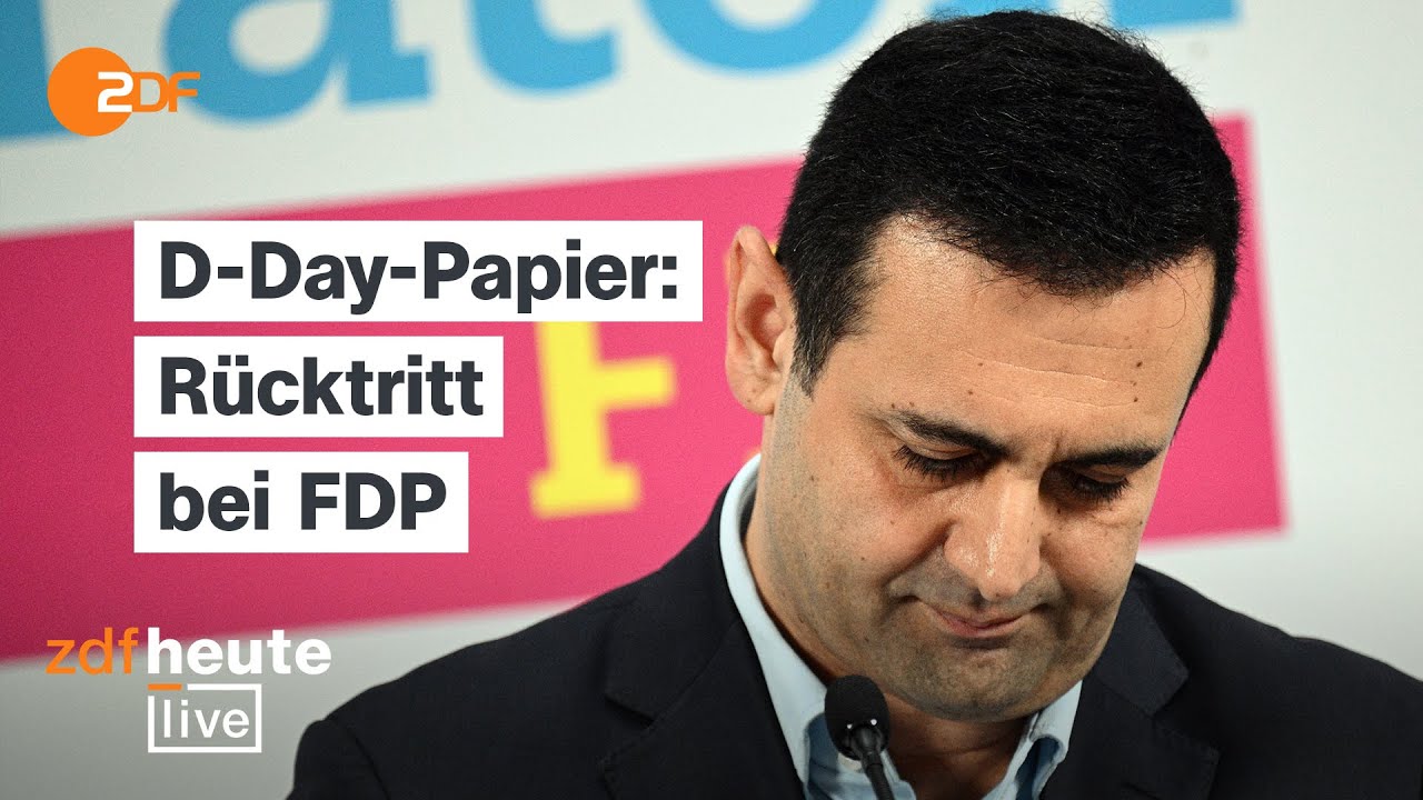 D-Day-Papier: Generalsekretär Djir-Sarai tritt zurück | ZDFheute live