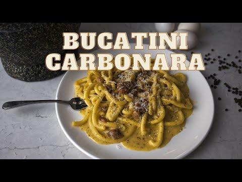 DAY 12 | bucatini carbonara | Homemade pasta | 30 day of cooking
