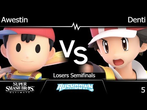 Rushdown 5 - FX | Awestin (Ness) vs Denti (PT) Losers Semifinals - SSBU