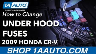 How to Locate and Change Under Hood Fuses 07-11 Honda CR-V