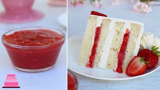 Strawberry Cake Filling Recipe 🍓