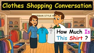 Buying Clothes in English 👕 | Customer and Salesperson Conversation | English Speaking Practice