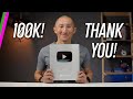 Silver Play Button Unboxing (100K Subscriber Award) // THANK YOU!!