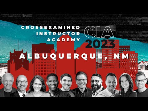 CIA (CrossExamined Instructor Academy) is coming July 2023