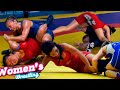Girls Wrestling Very Aggressive Insane Holds