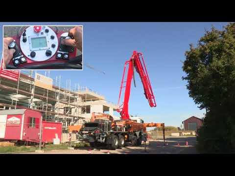 Putzmeister: Manual boom unfolding, full support, Ergonic 1