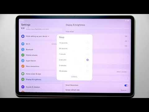 HUAWEI MatePad 11.5 PaperMatte – How to Change Screen Timeout