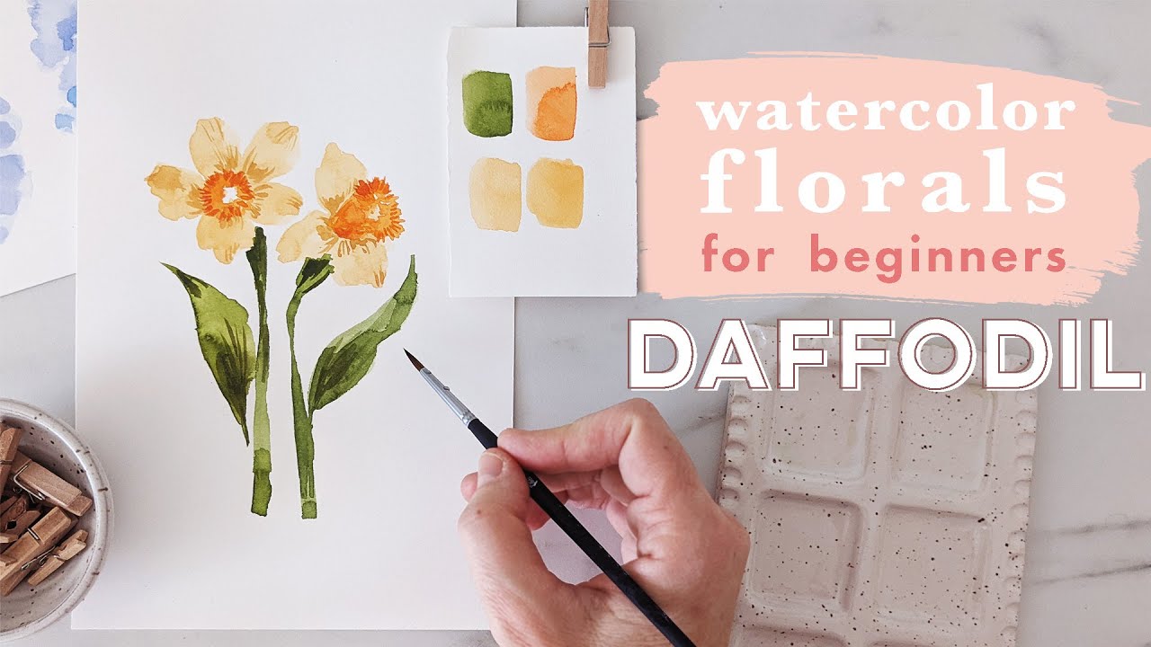 Create Art Like a Pro | Easy Watercolor Daffodil Painting Tutorial for Beginners