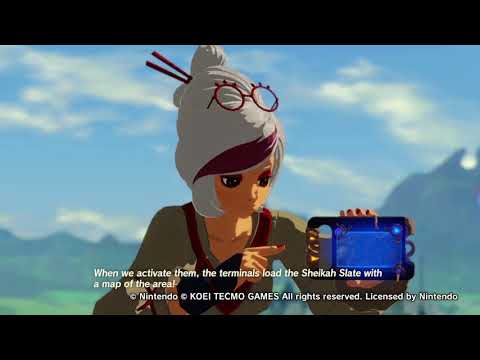 Hyrule Warriors: Age of Calamity - Purah Decodes the Sheikah Slate aaannndd Almost Drops it (Switch)