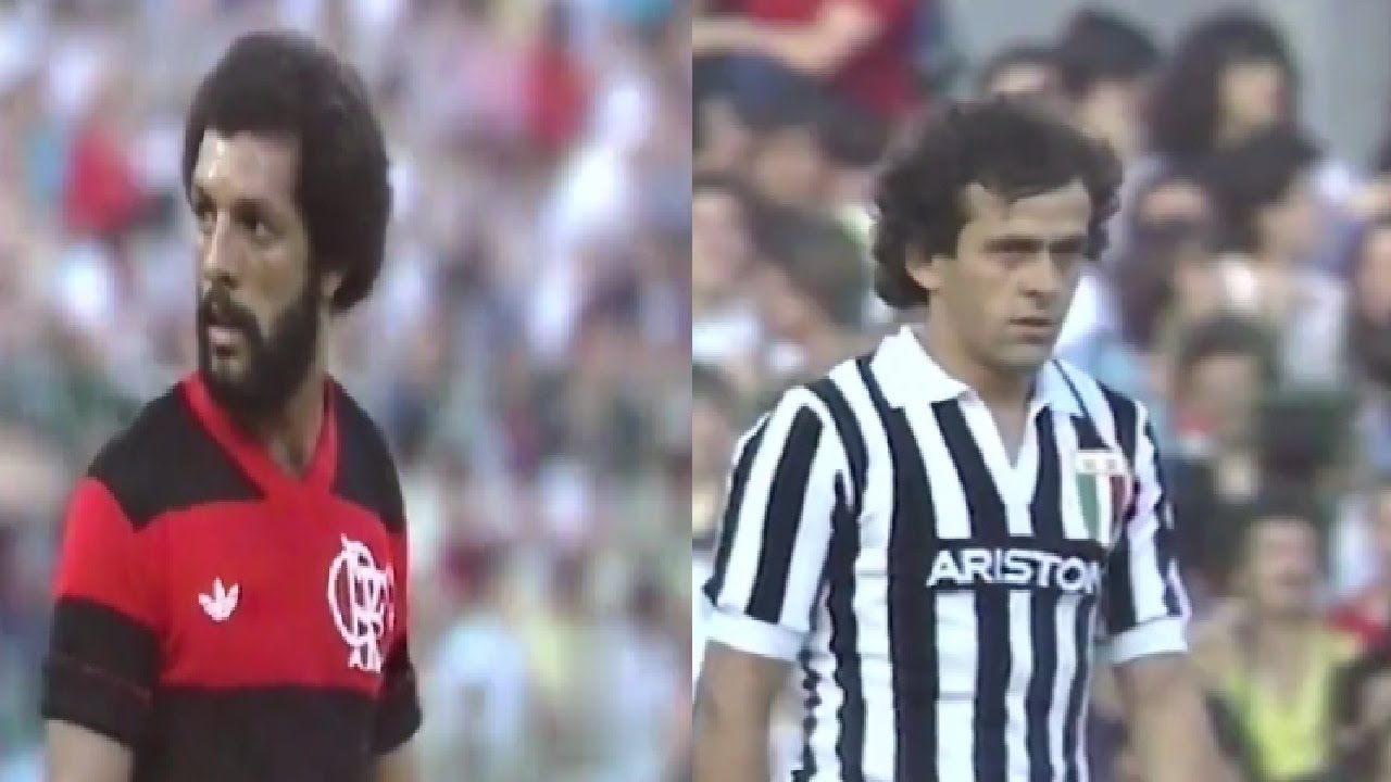 O duelo entre Júnior e Platini na final do Mundialito (1983)