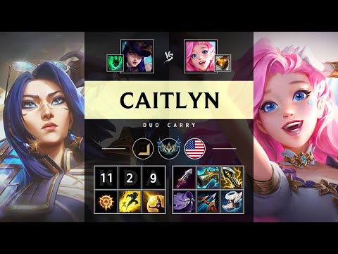 Caitlyn ADC vs Seraphine: Dominating - NA Challenger Patch 14.24