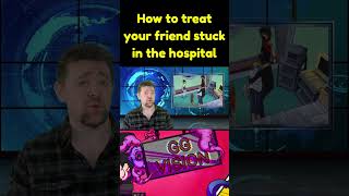 How to treat your friend stuck in the hospital #satire #anime #yugioh