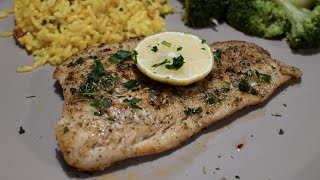 Garlic Butter Cod Fish!!  Cooked To Perfection ..