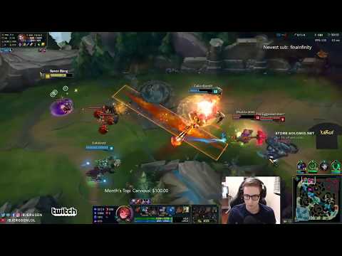 TSM Bjergsen - Zoe vs LeBlanc Mid - NA SoloQ (SEASON 8)