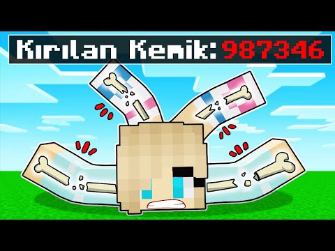 NEDEN BÜTÜN KEMİKLERİMİ KIRDIM? - Minecraft