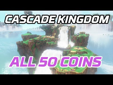 [Super Mario Odyssey] All Cascade Kingdom Coins (50 purple local coins)