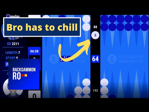 Backgammon Galaxy Master Match ( Peaky Blunder vs paulus )