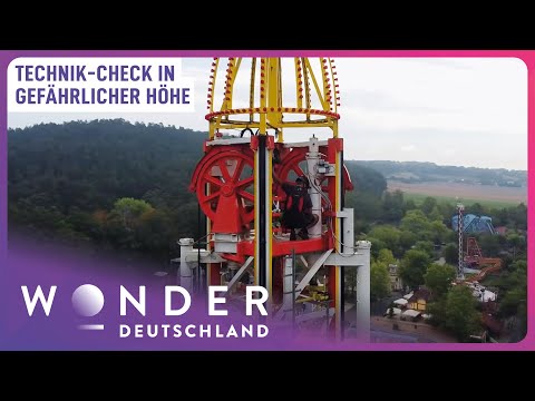 Nervenkitzel pur: Reparatur in 50 m Höhe