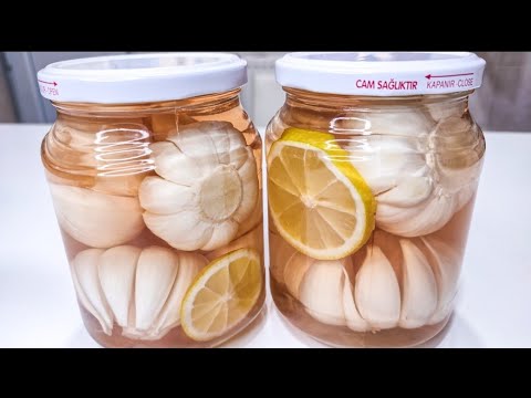 DOĞAL ANTİBİYOTİK ✅ Sarımsak Turşusu Nasıl Yapılır? 💯Yaz Kış YAPIN Bol Bol TÜKETİN / Turşu Yapımı